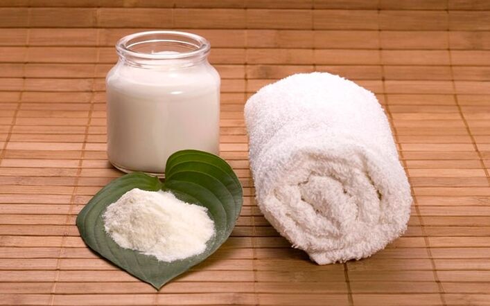 baking soda và một chiếc khăn để chườm để làm to dương vật